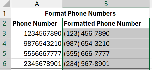 Excel Flash Fill Function