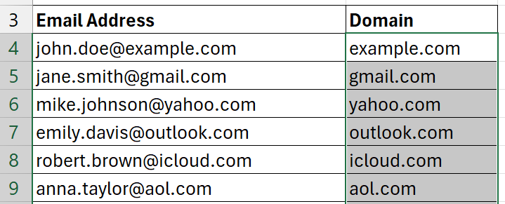 Excel Flash Fill Function