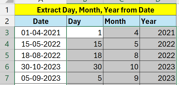 Excel Flash Fill Function