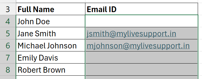 Excel Flash Fill Function